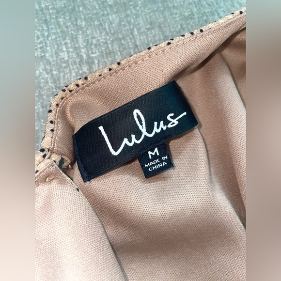 Tan Long Sleeve Ruffle Mini Dress - Picture 7 of 7